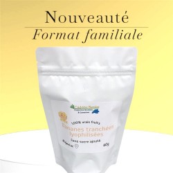 Bananes tranchées lyophilisées 60g