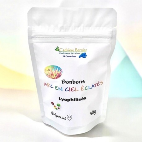 Bonbons Arc en ciel Lyophilisés 40g