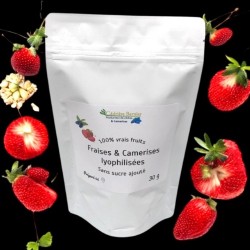 Fraises & Camerises lyophilisés 30g