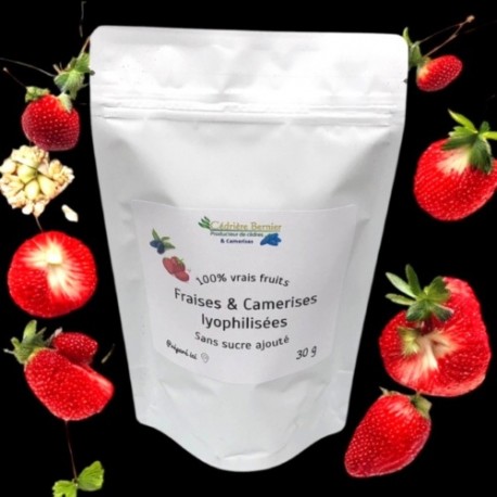 Fraises & Camerises lyophilisés 30g